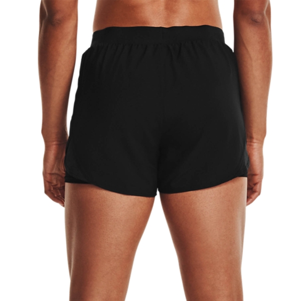 Under Armour Fly By 2.0 2 in 1 3.5in Shorts - Black/Reflective