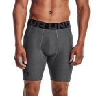 Under Armour HeatGear Calzamaglia Corta - Carbon Heather/Black