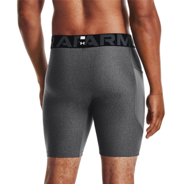 Under Armour HeatGear Calzamaglia Corta - Carbon Heather/Black