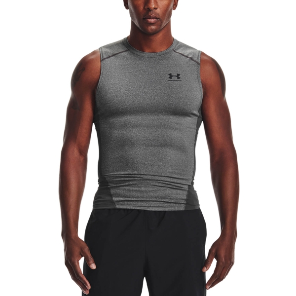 Men's Training Tank Under Armour HeatGear Compression Tank  Carbon Heather/Black 13615220090