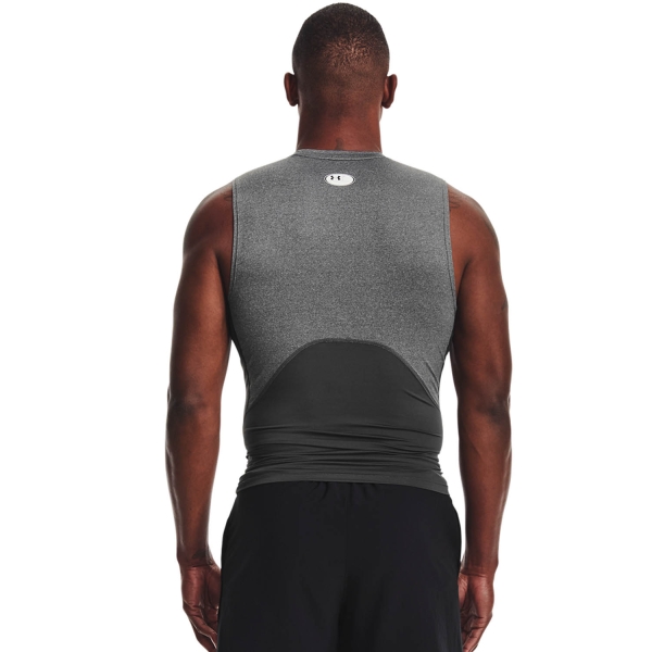 Under Armour HeatGear Compression Top - Carbon Heather/Black