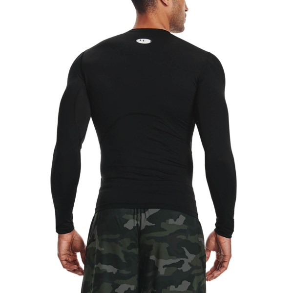 Under Armour HeatGear Compression Maglia - Black/White