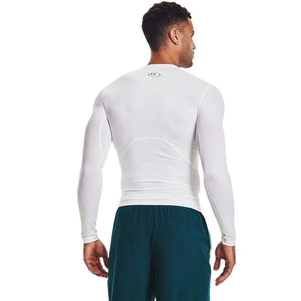 Under Armour HeatGear Compression Camisa - White/Black