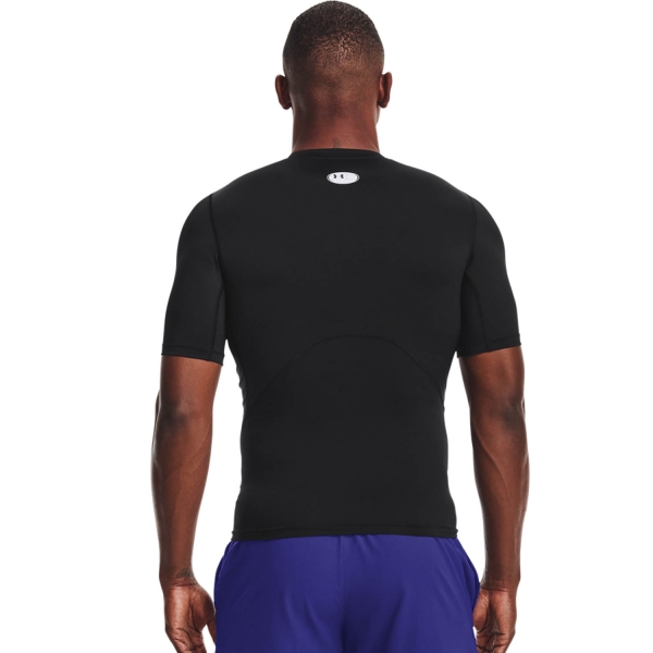 Under Armour HeatGear Compression Logo Camiseta - Black/White