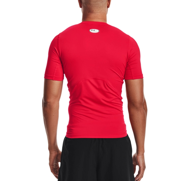 Under Armour HeatGear Compression Logo Maglietta - Red/White