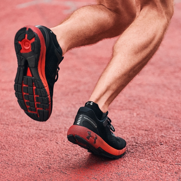 Under Armour Hovr Machina 2 - Black/Venom Red