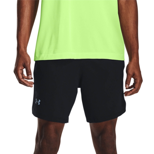 Men's Running Shorts Under Armour Under Armour Launch 2 in 1 7in Shorts  Black/Reflective  Black/Reflective 
