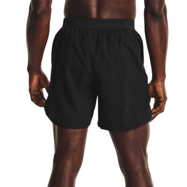 Under Armour Launch Woven 5in Shorts - Black/Reflective