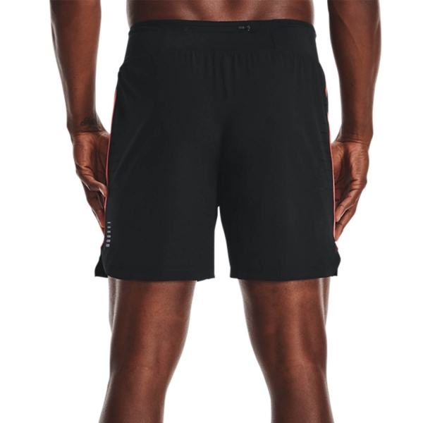 Under Armour Speedpocket 7in Shorts - Black/Venom Red
