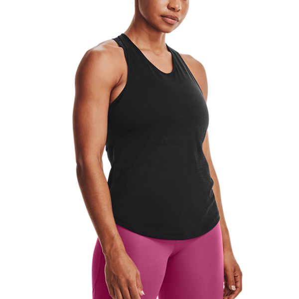 Top Running Mujer Under Armour Streaker Top  Black/Reflective 13613720001