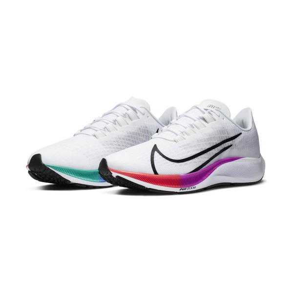 Nike Air Zoom Pegasus 37 - White/Black/Hyper Violet