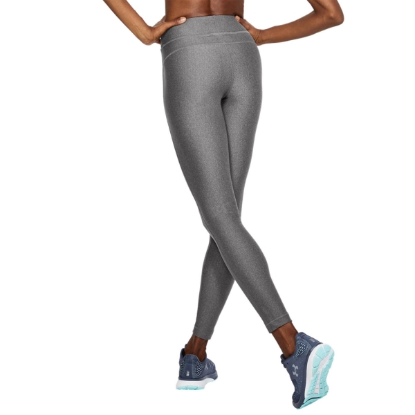 Under Armour HeatGear Tights - Charcoal Light Heather/Metallic Silver