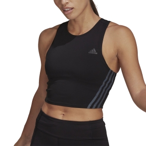 Top Running Mujer adidas 3 Stripes Top  Black HB6502