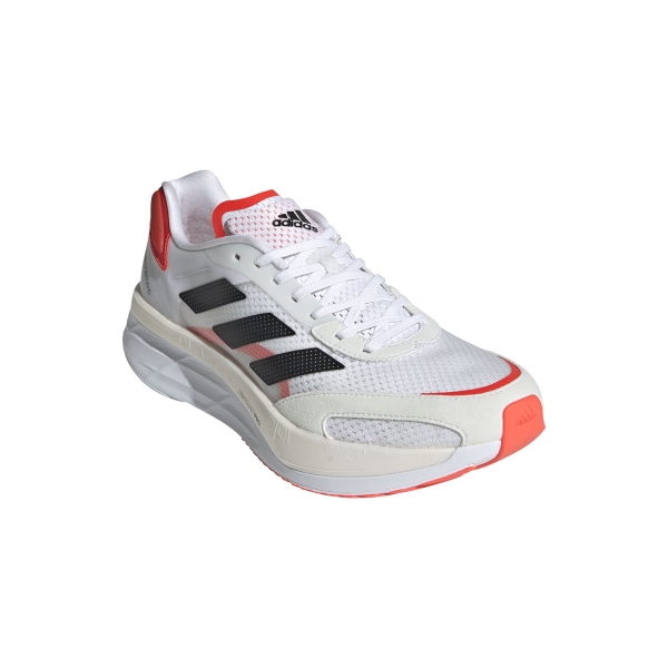 adidas Adizero Boston 10 - Ftwr White/Core Black/Solar Red