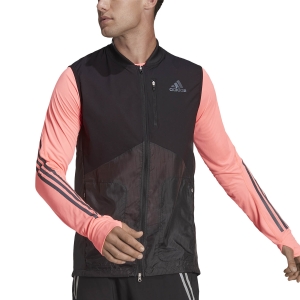 Men's Running Jacket adidas Adizero Vest  Black H59942