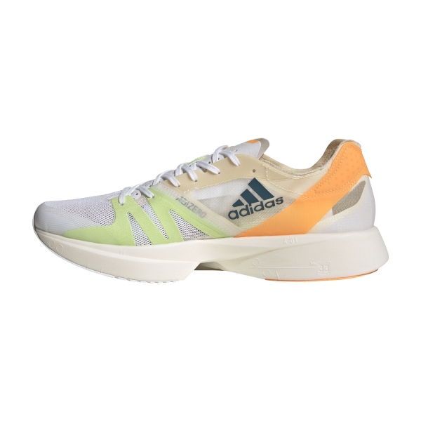 adidas Adizero Takumi Sen 8 - Ftwr White/Real Teal/Flash Orange