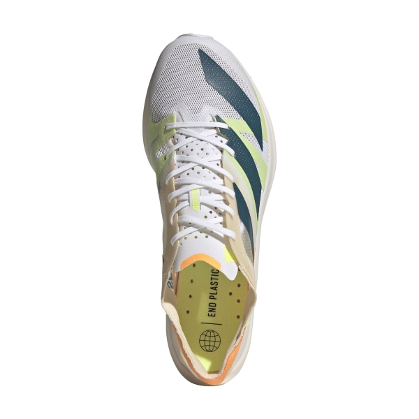 adidas Adizero Takumi Sen 8 - Ftwr White/Real Teal/Flash Orange