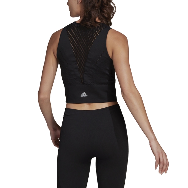 adidas Aeroknit Crop Top - Black