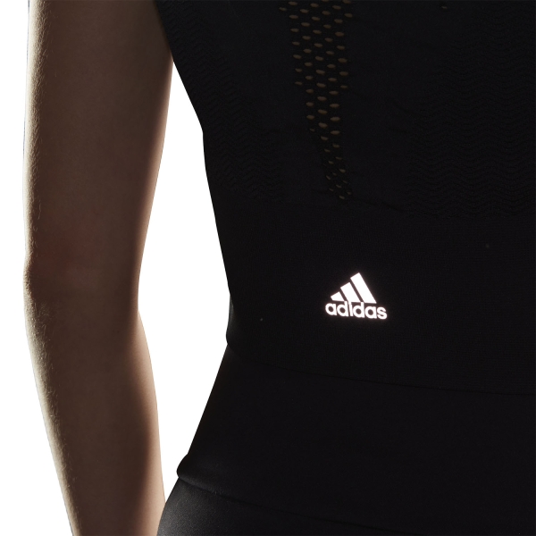 adidas Aeroknit Crop Top - Black
