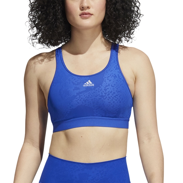 Women's Sports Bra adidas Believe This Camo Sports Bra  Bold Blue HB6385