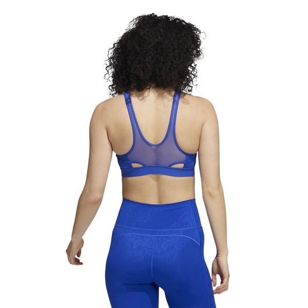 adidas Believe This Camo Women's Training Sports Bra - Bold Blue