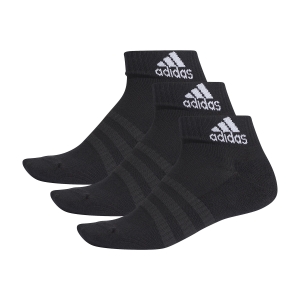Running Socks Adidas Cushioned x 3 Socks  Black DZ9379
