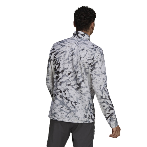 adidas Fast Graphic Primeblue Jacket - Grey One/White