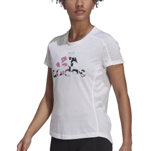 Camiseta Running Mujer adidas Fast Camiseta  White GV1341