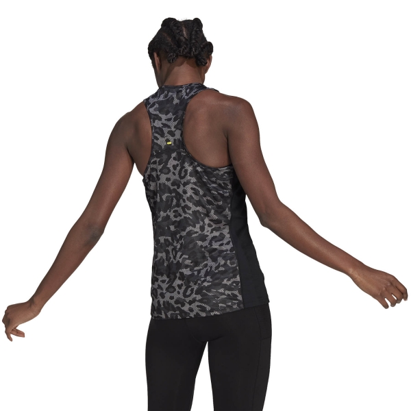 adidas Fast Primeblue Graphic Tank - Grey Four/Black/Multicolor