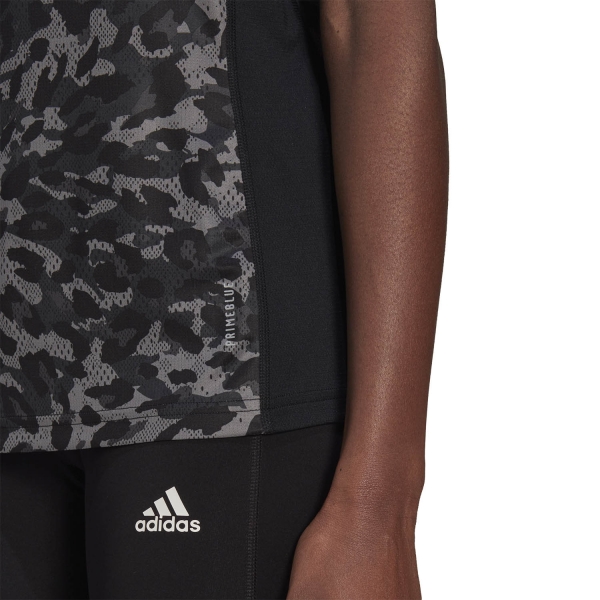 adidas Fast Primeblue Graphic Tank - Grey Four/Black/Multicolor