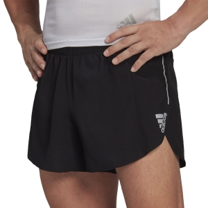 Men's Running Shorts adidas Own The Run Split 3in Shorts  Black/Reflective Silver H58594