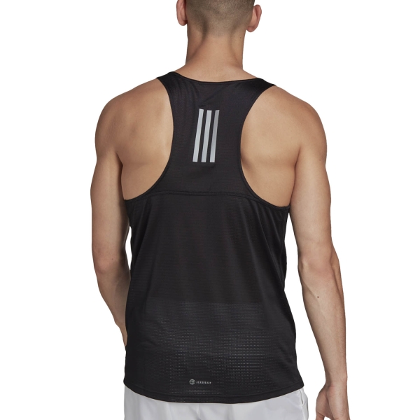 adidas Own The Run Tank - Black/Reflective Silver