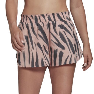 Pantalones cortos Running Mujer adidas Rise 3 Stripes 3in Shorts  Wonder Muave/Grey Six HB9336