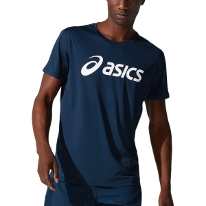 Camisetas Running Hombre Asics Core Camiseta  French Blue/Brilliant White 2011C334402
