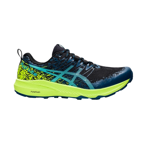 Men's Trail Running Shoes Asics Fuji Lite 2  Black/Ice Mint 1011B209002