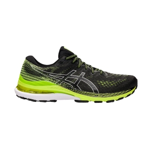 Men's Structured Running Shoes Asics Gel Kayano 28  Black/Hazard Green 1011B189004