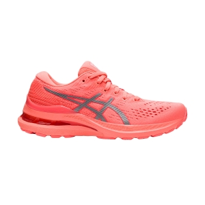 Woman's Structured Running Shoes Asics Gel Kayano 28 Lite Show  Sun Coral/Sunrise Red 1012B187700