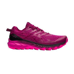 Women's Trail Running Shoes Asics Gel Trabuco 10  Dried Berry/Fuchsia Red 1012B173600