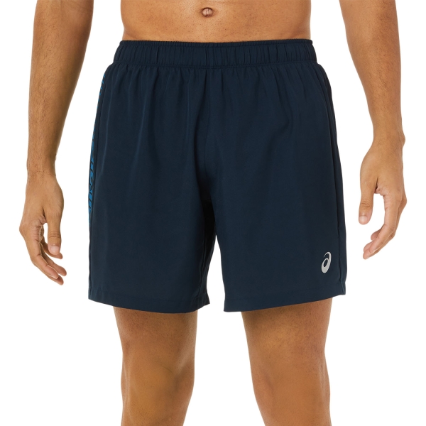 Men's Running Shorts Asics Icon 7in Shorts  French Blue/Lake Drive 2011B052406