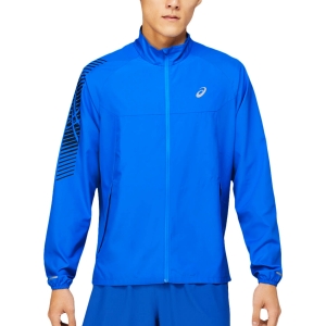 Men's Running Jacket Asics Icon Jacket  Electric Blue/French Blue 2011B051406