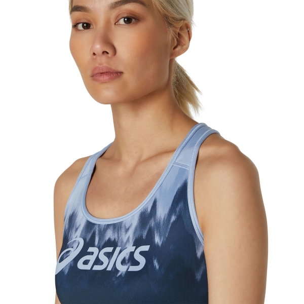 Asics Logo Kasane Sports Bra - Mist/French Blue