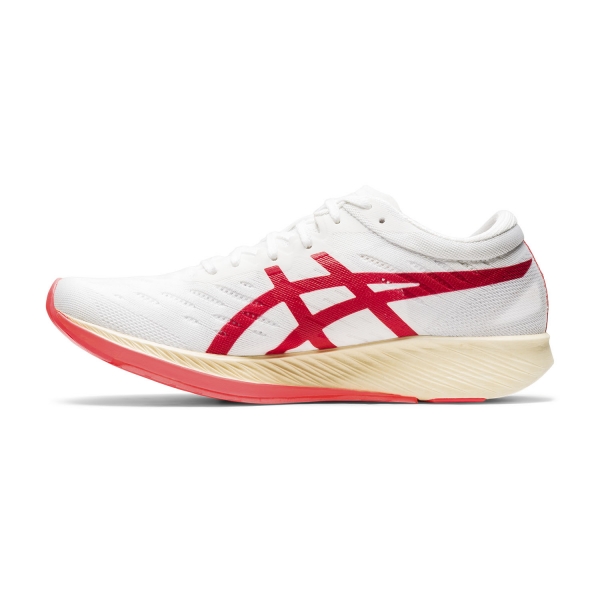 Asics Metaracer - White/Sunrise Red