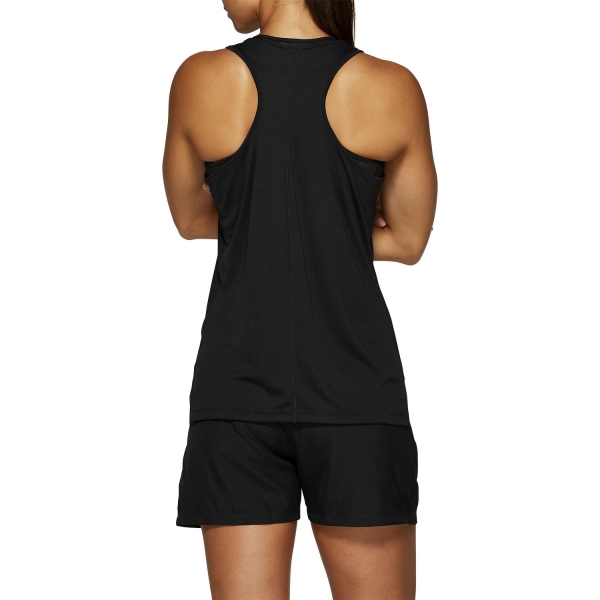 Asics Silver Logo Tank - Performance Black/Brilliant White