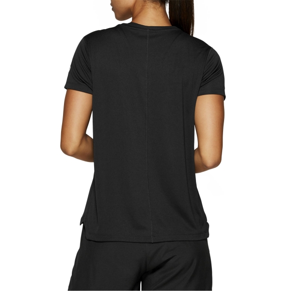 Asics Silver Logo T-Shirt - Performance Black/Brilliant White
