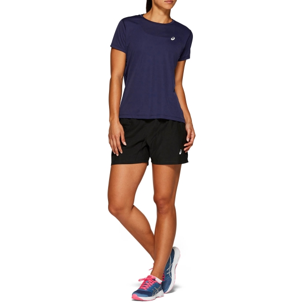 Asics Silver T-Shirt - Peacoat