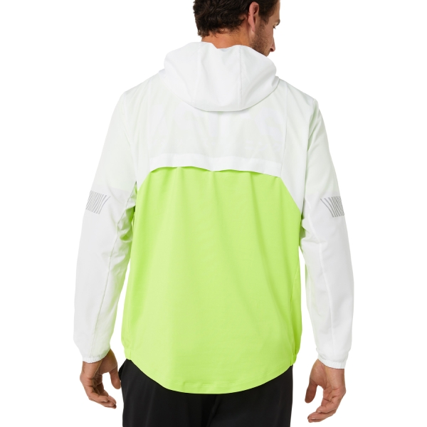 Asics Summer Lite Show Chaqueta - Brilliant White/Hazard Green