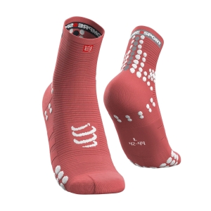 Calcetines Running Compressport Pro Racing V3.0 Run Calcetines  Coral PRSV3RH401