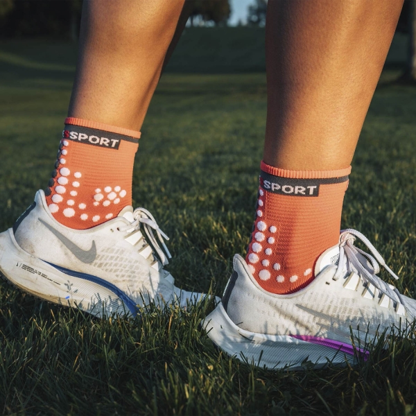 Compressport Pro Racing V3.0 Run Socks - Coral