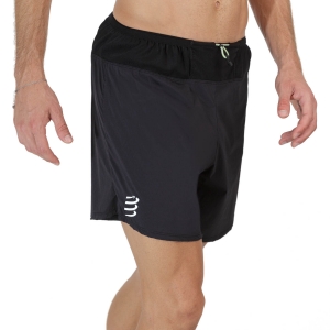 Pantalone cortos Running Hombre Compressport Trail Racing 6in Shorts  Black AM00008B990
