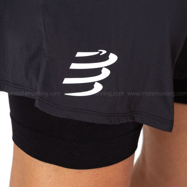 Compressport Trail 2 in 1 6in Shorts - Black